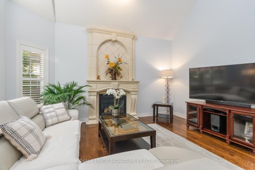 27 Autumn Ridge Trail, Kitchener, ON - Indoor Photo Showing Living Room With Fireplace