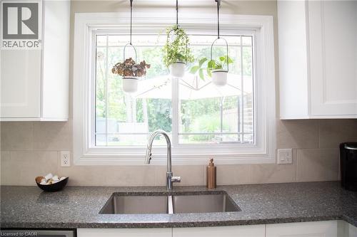 The window above the sink looks out to the backyard - 294 South Drive, Simcoe, ON 