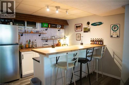 Wet bar for entertaining friends - 294 South Drive, Simcoe, ON 