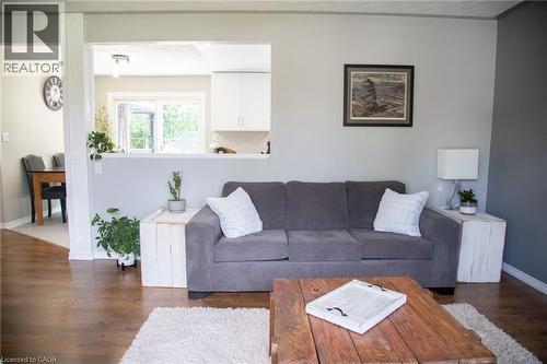 Peek-a-boo look from the Living Room to the Eat-In Kitchen - 294 South Drive, Simcoe, ON 