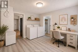 Main floor laundry + office or play room space - 