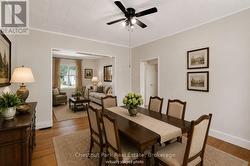 Virtually staged dining room - 