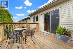 Main floor unit deck - 