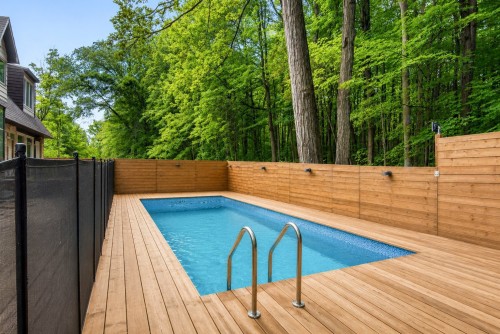 Pool - 70Z Rue Roussin, Montréal (L'Île-Bizard/Sainte-Geneviève), QC - Outdoor With In Ground Pool With Deck Patio Veranda