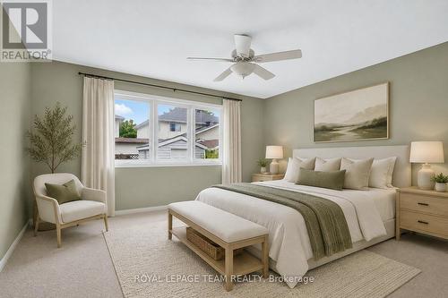 Virtually Staged Primary Bedroom - 1115 Grenon Avenue, Ottawa, ON 
