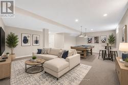 Virtually Staged Games Room - 