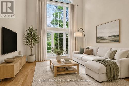 Virtually Staged Living Room - 1115 Grenon Avenue, Ottawa, ON 