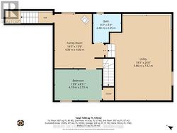 Lower level layout with basement level - 