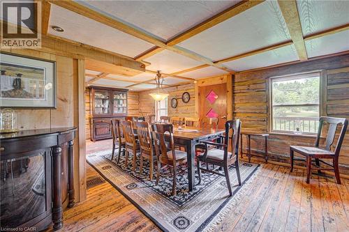 Original Log House - now sitting and dining room - 1032 Gore Road, Hamilton, ON 