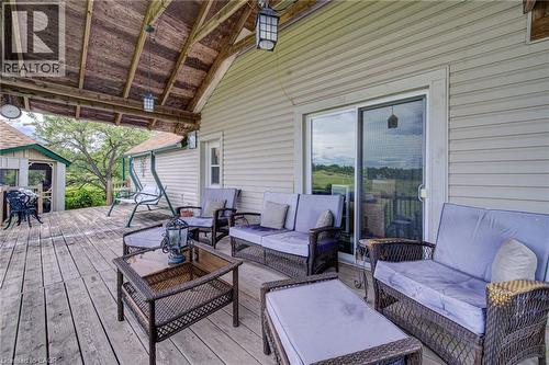 covered back deck - 1032 Gore Road, Hamilton, ON 