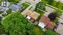 Aerial perspective showcasing a residential neighborhood with paved streets and sidewalks - 619 Forest Hill Drive, Kitchener, ON 
