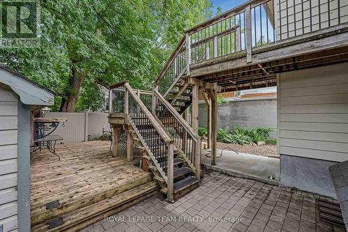2-tiered deck, covered & open patio/deck - 4 Queen Mary Street, Ottawa, ON 