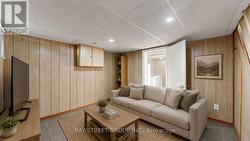Basement Living Room, AI staged - 