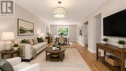 Main Floor Living/Dining Room, AI staged - 