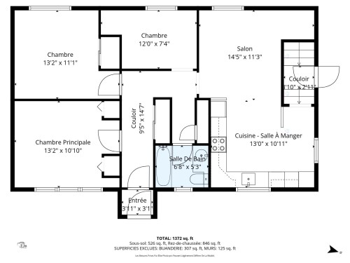 Plan (croquis) - 355 Rue Eugène, Laval (Fabreville), QC 