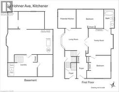 Floor plan basement and first floor - 