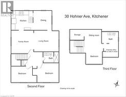 Floor plan second and third floor - 