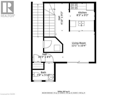 Floor plan - 236 Rachel Crescent Unit# E, Kitchener, ON 