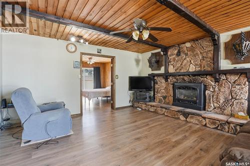 205 Bay Drive W, Christopher Lake, SK - Indoor Photo Showing Living Room With Fireplace