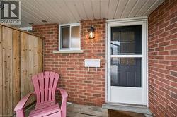 Brick exterior with a covered entry - 