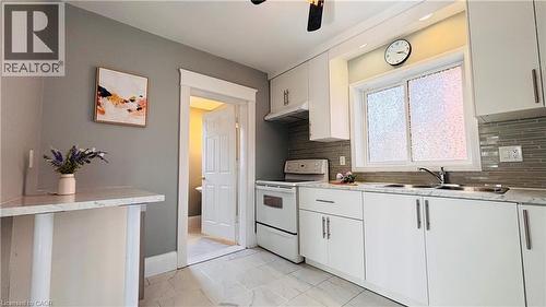 138 Glasgow Street, Kitchener, ON - Indoor Photo Showing Kitchen With Double Sink