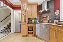 Kitchen shows access to upper level lower level - 