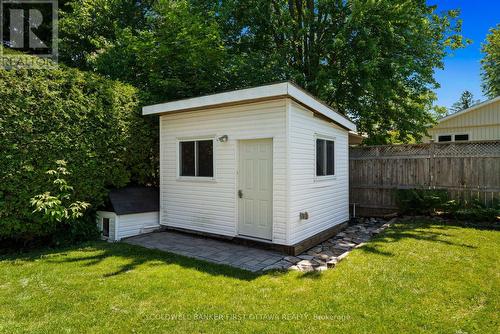Outdoor storage shed w code lock & doggy shed. - 12 Bradgate Drive, Ottawa, ON 