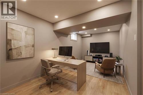 AI inspiration for rec room area. Current rec room is just drywalled. - 31 Parkside Street, Drayton, ON 