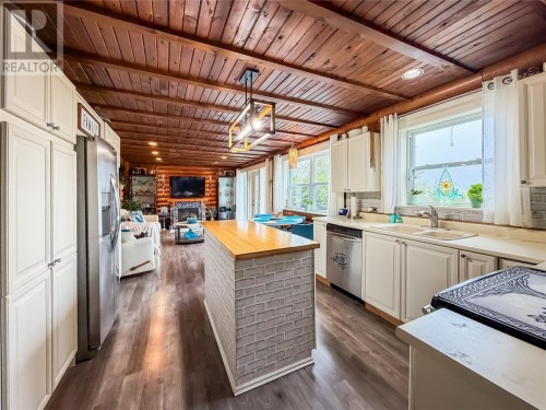 Open concept kitchen, dining and living room - 246 Main Street, Burin, NL 
