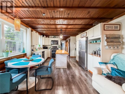Open concept kitchen, dining and living room - 246 Main Street, Burin, NL 