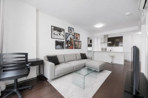 Living Room - 502-1239 Rue Drummond, Montréal (Ville-Marie), QC - Indoor Photo Showing Living Room