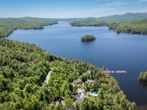 Photo aérienne - 220 Rue De L'Archipel, Saint-Denis-De-Brompton, QC - Outdoor With Body Of Water With View