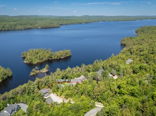 Photo aérienne - 220 Rue De L'Archipel, Saint-Denis-De-Brompton, QC - Outdoor With Body Of Water With View