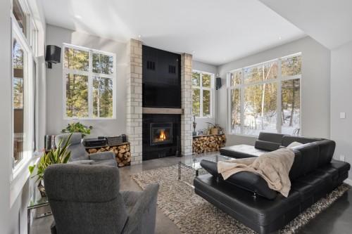 Salon - 220 Rue De L'Archipel, Saint-Denis-De-Brompton, QC - Indoor Photo Showing Living Room With Fireplace