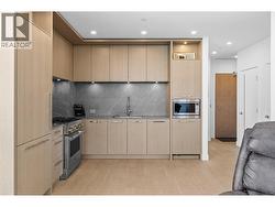 High-end appliances and cabinetry in kitchen - 