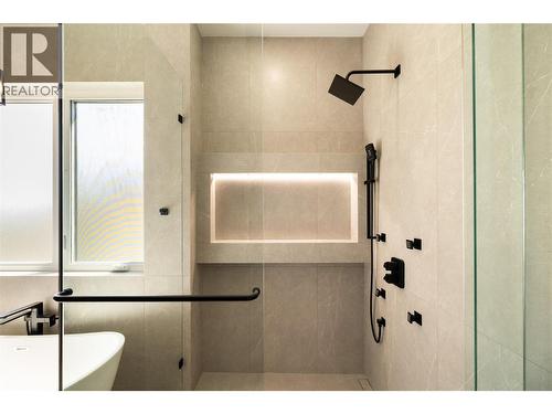 Fully tiled with lit shelving - 979 Loseth Drive, Kelowna, BC 