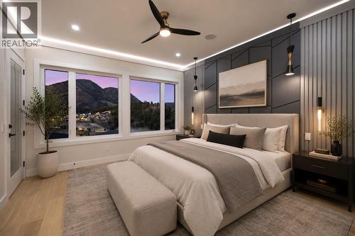 Primary Bedroom Virtually Staged - 979 Loseth Drive, Kelowna, BC 