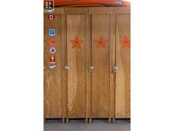 Secure unit locker in heated garage - 