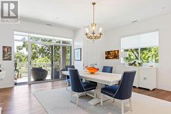Dining area opening to sunset facing balcony - 
