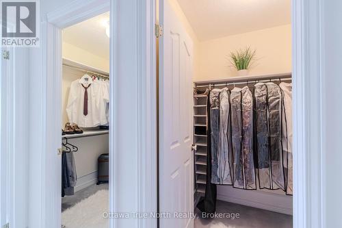 Well organized master bedroom walk in closet! - 19 Black Tern Crescent, Ottawa, ON 