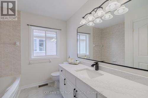 Renovated Main bath with LARGE window - 19 Black Tern Crescent, Ottawa, ON 