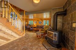 Living Room with Propane Fireplace - 