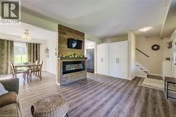 Living Room w/ Electric Fireplace - 