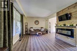 Living Room w/ Electric Fireplace - 