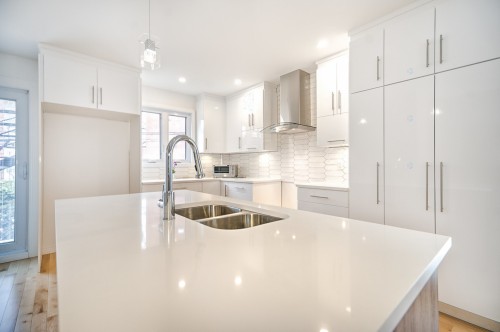 Cuisine - 326 Rue Hepworth, Montréal (Lasalle), QC - Indoor Photo Showing Kitchen With Double Sink With Upgraded Kitchen