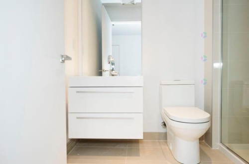 Salle de bains - 907-1220 Rue Crescent, Montréal (Ville-Marie), QC 