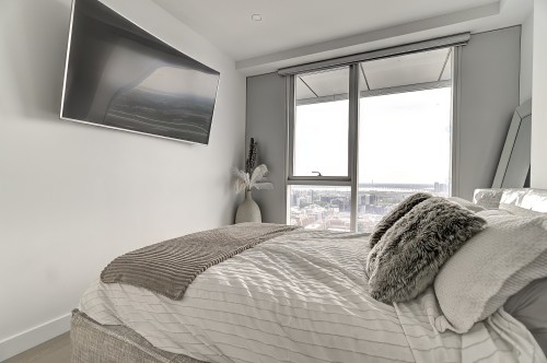 Chambre à coucher principale - 3008-1400 Boul. René-Lévesque O., Montréal (Ville-Marie), QC - Indoor Photo Showing Bedroom