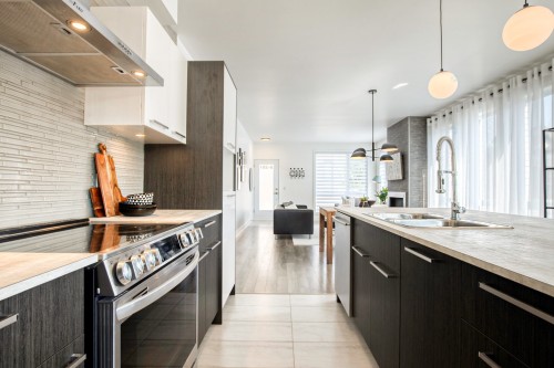 Kitchen - 8-281 Rue Prévert, Saint-Basile-Le-Grand, QC - Indoor Photo Showing Kitchen With Double Sink With Upgraded Kitchen