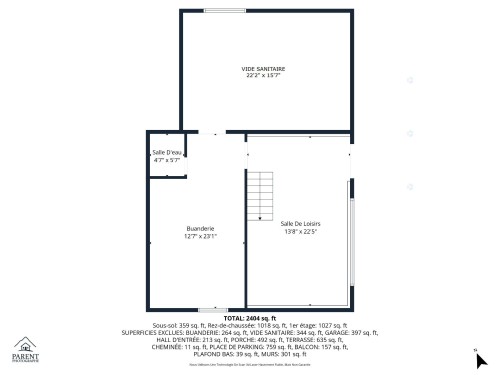 Floor Plan - 307 Ch. Des Aigles, Nominingue, QC 