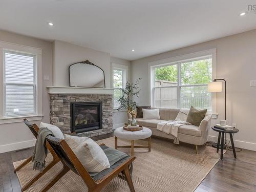 18 Larkview Terrace, Bedford, NS - Indoor Photo Showing Living Room With Fireplace